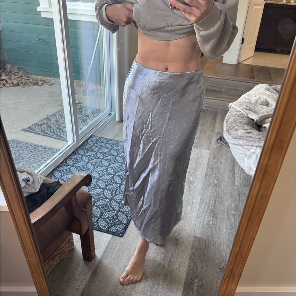 A New Day Silver Maxi Skirt